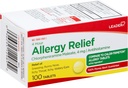 Leader 4 godzinna ulga alergiczna, maleinian chlorfeniraminy 4 mg tabletki, szybko działająca ulga dla kichania, katar, swędzące oczy, alergie, 100 tabletek