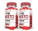 Laboratoria z uzasadnieniem (2 Pack Go 90 Keto ACV Gummies Extreme 2000MG Go90 Keto Gummies Jabłko Cydr Octan Sok z buraków w proszku B12 Vegan Non GMO 120 Gummys