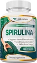 vibraxlabs Spirulina kapsułki - 100% Pure 1000mg Serving (500mg kapsułki wegetariańskie) Proszek suplement, Wspiera naturalne detoksykacji, Korzyści zdrowotne na poziomie komórkowym, Najlepsze z Chlorella