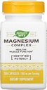 Natural 's Way Premium Magnezu Complex Supplement, 500 mg na serwowanie, 100 kapsułek