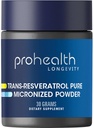 ProHealth długowieczność mikronizowana Trans Resveratrol Proszek 30 Grams - 98% Czysty stopień farmaceutyczny, 1000 mg na Scoop, Superior Absorpcja i Biodostępność
