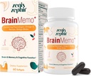 Suplementy mózgowe dla pamięci i ostrości - Kompleks fosfolipidów z Omega-3, Plazmalogeny dla Cognitive Performance i Focus Enhancement - Non-GMO, 60 Dni