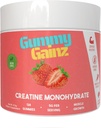 Jednowodzian Gummie Muscle Force Builder Gain szybszy odzysk 5000mg dla mężczyzn i kobiet Boost Energy Pre- Trening Chewables Supplement 128ct (Regularne, Truskawka)