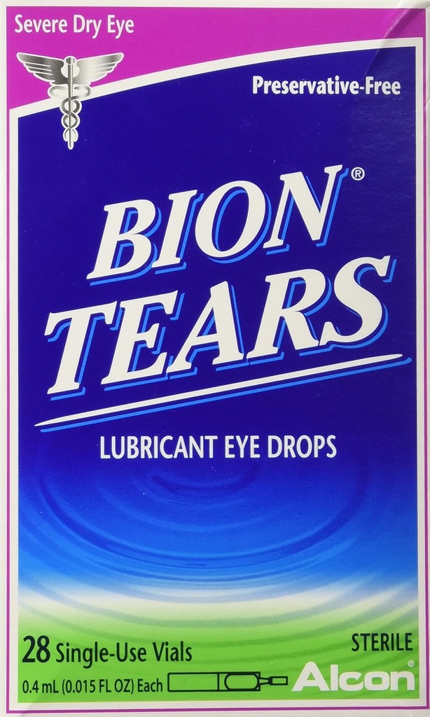 Alcon Bion Tears Single- Użyj Vials, 28 Hrabia