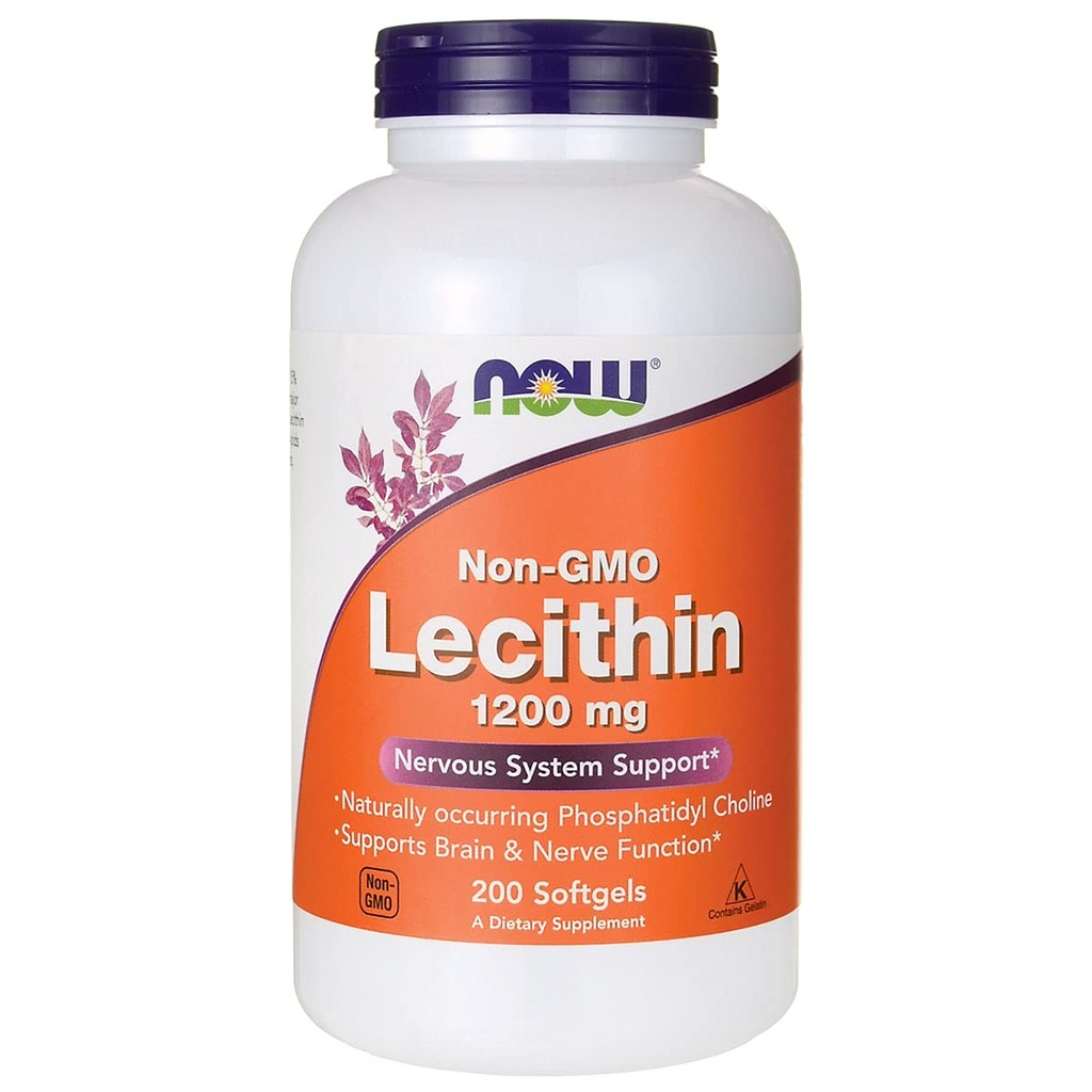 Teraz żywność Non-GMO Lecytyna 1200 mg 200 Sgels