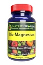 BIO- Magnez - Premium suplement magnezu do: energii, ciśnienia krwi, funkcji mięśni, snu, nerwów, poziomu cukru we krwi i więcej! - Wegańskie tabletki (60ct)