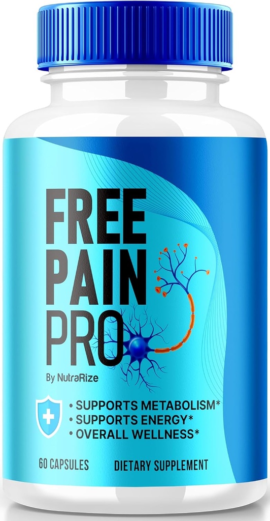 NutraRize wolne Pain Pro kapsułki, Oficjalna formuła Keto dla Fit i Zdrowe ciało, Wszystkie Naturalne Suplement do wsparcia ogólnego Wellness, Premium FreePainPro Pill Review (60 kapsułki)