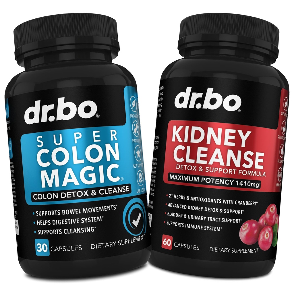 Colon Cleanser Detox & Nerki Cleanse - 15 dzień Colon Cleanse Pigułki Probiotyczne & Nerki Detox Supplement Żurawiny - Suplementy ruchu jelita Żurawiny i Nerki