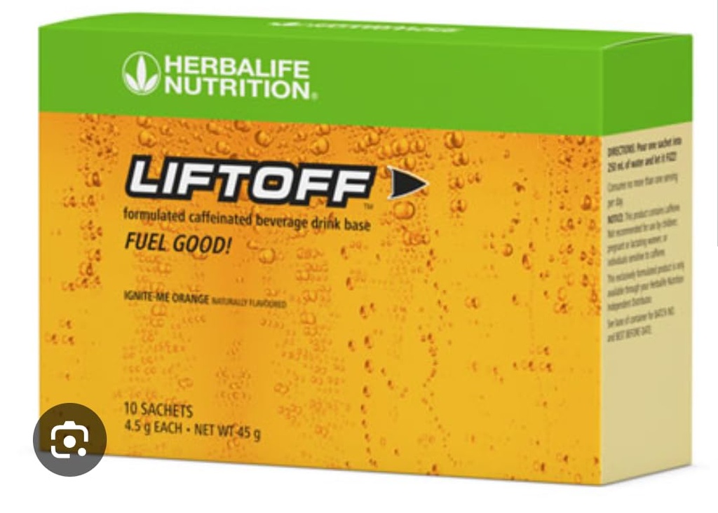 Herbalife Żywienie LIFTOFF Energy Stick Packs -Lemon-Lime Blast - Natychmiastowy napój dla Natural Boost of Energy, Clears Minds, Poprawia koncentrację, 30 Count (30 Pack), Green Lemon- Lime Blast