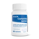 MAJOR CertaVite Senior Multivitamine with Antioksydants - Multivitamina dla kobiet i mężczyzn z Beta- Karoten, Żelazko, Witamina C & E - Pomaga w odporności, Energia & Wizja - 60 tabletek