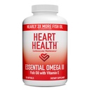 Heart Health Esential Omega 3 Fish Oil with Witamina E - Wysoka potencja Omega 3 Fish Oil Supplement with EPA & DHA - Burless Softgels from Sardines & Anchovies - Non-GMO, Gluten Free - 60 Servings