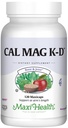 Maxi Health Men and Women 500 mg suplement wapnia z witaminą D3 (2000 j. m.), magnezem (250 mg) i witaminą K2 (150 µg) - kość, zęby i wspólne wsparcie - 120 kapsułek