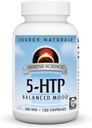 Źródło Naturals Serene Science 5- HTP, Balanced Mood *, Non-GMO Dietetic Supplement, 200 mg - 120 kapsułki