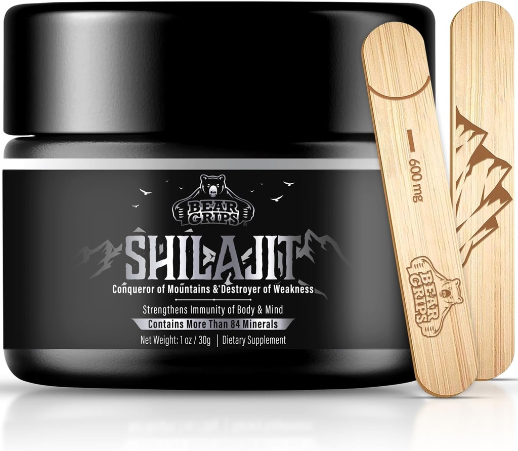 Shilajit Pure Himalayan Organic - Pure Himalayan Shilajit Supplement - Original Shilajit for Men Pure Shilajit Resin with 85 + Trace Minerals and Fulvic Acid, Wsparcie metabolizmu i układu immunologicznego - 30g