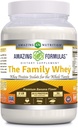 Amazing Formulas The Family Whey Protein (Isolate) Powder for The Whole Family - 2 lbs - najbardziej kompletna i najczystsza forma białka - Gluten Free (Banana)