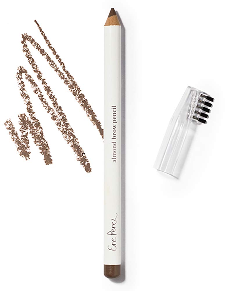 Ere Perez - Naturalny ołtarz migdałowy Eyebrow 124; Wspiera wzrost, długowieczność, pełne pokrycie 124; olej kokosowy + witamina E 124; Wegan, Cruelty- Free, Czyste piękno (Perfect, 0.04 oz Budapest 124; 1.1 g)