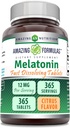 Amazing Melatonin Fast Disoluting Supplement Agregat 124; Citrus Flavor Agregat 124; 12 Mg Per Serving Agregat 124; 365 Tablets Agregat 124; Non-GMO Agregat 124; Gluten Free Agregate 124; Made in USA