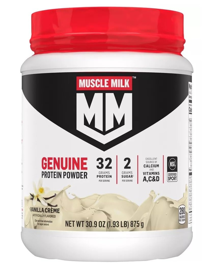 Mięśnie Mleko Lean Mięśnie Vanilla Creme Protein Powder, 1.93 Funt (Opakowanie po 1)