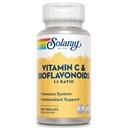 SOLARAY Witamina C 500mg z Citrus Bioflavonoids, 1: 1 Stosunek - Przeciwutleniacz i suplement immunologiczny - Witamina c z Rose HIPS i Acerola, Wegan, 60- Day Guarantee, 50 Służenie, 100 VegCaps