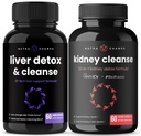 NutraChamps Liver Cleanse kapsułki i nerek Cleanse kapsułki 2 Pack Bundle