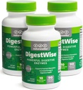 DigestWise Enzymy Digestive - 10 Potężnych Enzymów Wegańskich do Wspierania Trawienia, Gazu, Bloating & Zaparcia Relief - Keto Friendly - Lab Tested - 90 Kapsułki (3)