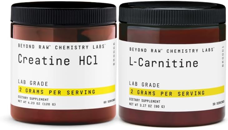 BEYOND RAW Kreatywna HCL proszek + L- karnityna w proszku