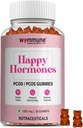 PCOD PCOD Balance Gummies Yellow 124; dla regularnych okresów I Hormonal Nierównowaga, Naturalna Ciąża I Inositol Ufortyfikowana Pomoc w twarzy włosy i trądzik, Opóźniony okres - Revitalize, Rebalance, Recharge - Gummies
