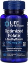 Life Extension Zoptymalizowany folian L- Methylfolate 1000 µg Tabletki wegetariańskie 2 opakowania