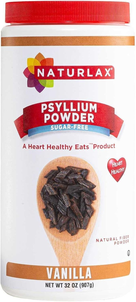 Bezcukrowy Pyllium Husk Fiber Proszek, Vanilla Flavored 32 oz