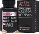Bella Vérité. Probiotyczny i prebiotyczny kompleks - Wsparcie dla Kobiet Digestive & Gut Health - 3.45 Miliard CFU Lactobacillus Probiotics for Clearer Skin - Daily Probiotic Supplement (30 Kapsułki wegetariańskie)
