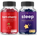 NutraChamps Tart Cherry & Sleep Gummies Bundle 124; Kompletne wsparcie mięśni i snu