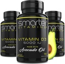 (3 opakowania) Inteligentniejsza witamina D3 5000 j.m. w Awokado Oil 125mcg 270 Mini Softgels