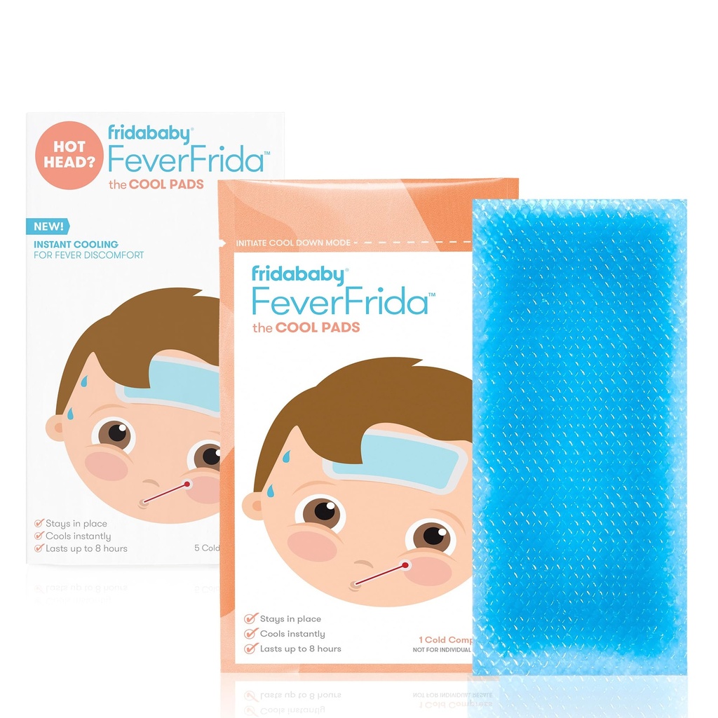 Frida Baby Cool Pads, Gorączka Łata dla dzieci, Gorączka Reduktor, Discomfort & Relief ból głowy, 5 Hrabia