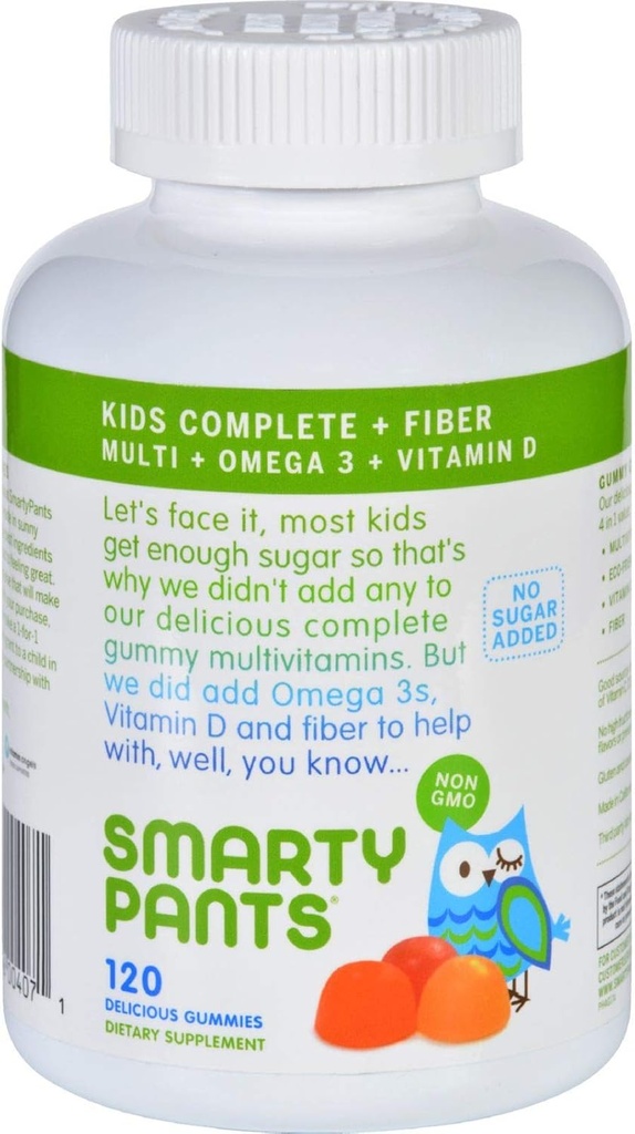 SmartPants Multivitamin - Dzieci Kompletne i Fiber Gummy - 120 Hrabia