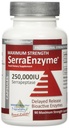 Serra Enzyme Serrapeptase Supplement - Klarowne Płuca i zatoki, Proteolityczne, Oczyszczające Spożywki 124; 250.000 IU - Maksymalna moc 124; 90 Kapsułki