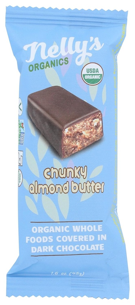 Nellys Organic Organic Dark Chocolate Chunky Butter Bar, 1.6 Oz