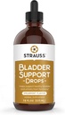 Strauss Naturals Bladder Support Drops Naturalne suplementy dla układu moczowego Wsparcie, Gluten- Free, Soy- Free i Non-GMO, 7.6 fl oz.