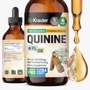BIO KRAUTER Quinine for Leg Cramps Tincture - Cinchona Bark Extract - Vegan Quinine Liquid - Alcohol & Sugar Free Extract 4 Fl.Oz.
