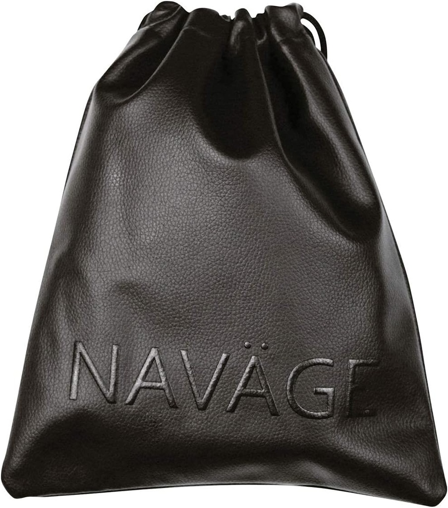 Navage Travel Bag (Czarny) - Wegańskie Pouches skóry Podróże dla kobiet i mężczyzn - Dopasowanie Małe Pouch dla Navage Nasal Nassal Irrigation System - Versatile Drawstring Pouch and Makeup Bag (8.25 "x10.25")