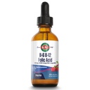 KAL Witamina B- 6 B- 12 DropIns kwasu foliowego, Płynny suplement witaminy B Dropy, Heart Health, Energia, Wsparcie Czerwonej Krwinki z Metylu B12 i Metylu Folate, Naturalny mieszany aromat Berry, 59 Słupki, 2oz