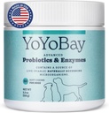 Probiotyki dla psów, dla Gut Health and Digestive Health, Równowaga Yeast, Wsparcie immunologiczne, Psy Probiotyki i Enzymy Digestive, Ponad 1 Miliard CFU, 60 Soft Chews