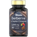 Berberyna z Ceylon Cynamon: 2200 mg Per Capsule - 180 Kapsułek 124; Naturalny suplement Berberyny dla zdrowia układu krążenia i krążenia * 124; 6 Miesiąc Dostawy 124; Made in USA!