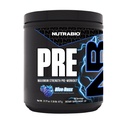 Proszek do wstępnego treningu NutraBio, Niebieski Razz 124; Energia wybuchowa, Laserowe ognisko, Ekstremalne pompy 124; Wstępne ćwiczenia dla mężczyzn i kobiet 124; Wydajność, Wytrzymałość, Zespół mocy, Kofeina, Elektrolity