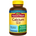 Nature Made Wapń 600 mg z witaminą D3, Suplement diety dla wsparcia kości, 100 Softgels