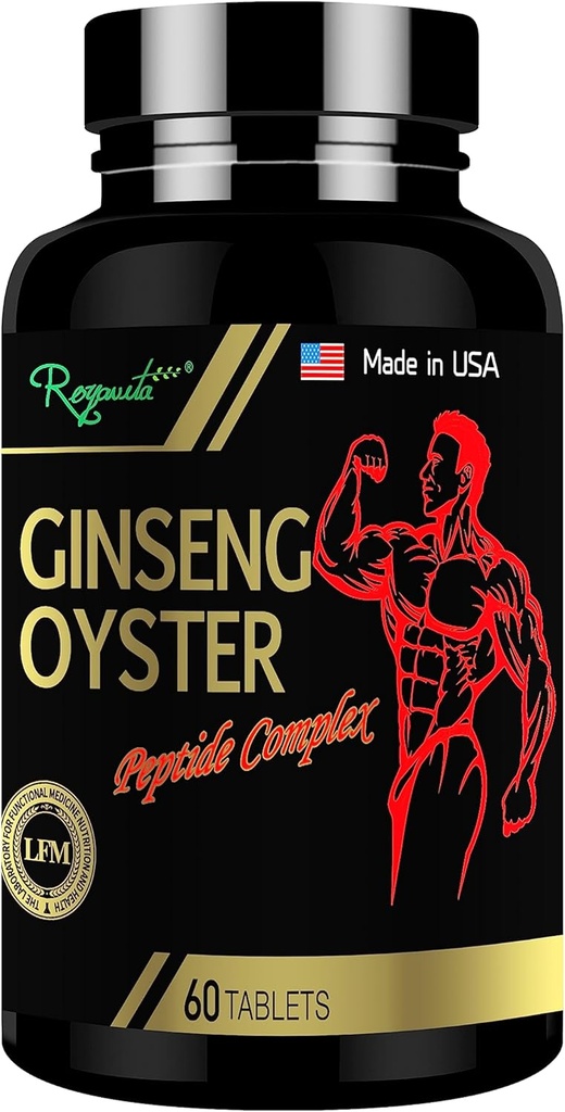 Ginseng & Oyster Complex Tablet- Używany do zwiększenia energii i układu immunologicznego, One A Day Men 's Health Ginseng & Oyster Complex Formuła, Mężczyzna Enhancing Supplement, 60 Tabletki / Butelka, 15-dniowa dawka