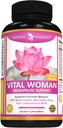 Pothent Garden Menopauza Suplement Ulgi z Black Cohosh, Soy Isoflavones i Don Quai, Hot Flash Relief & nocne poty Ulgi dla kobiet, Non-GMO, 60 Kapsułki, 30 Sługi