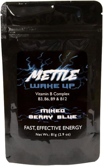 Energy Drink Powder - 100 Służenia 124; Cukier wolny 124; 200mg Kofeina - Mettle Energy Drink Mix (Mieszany Błękit Berry)