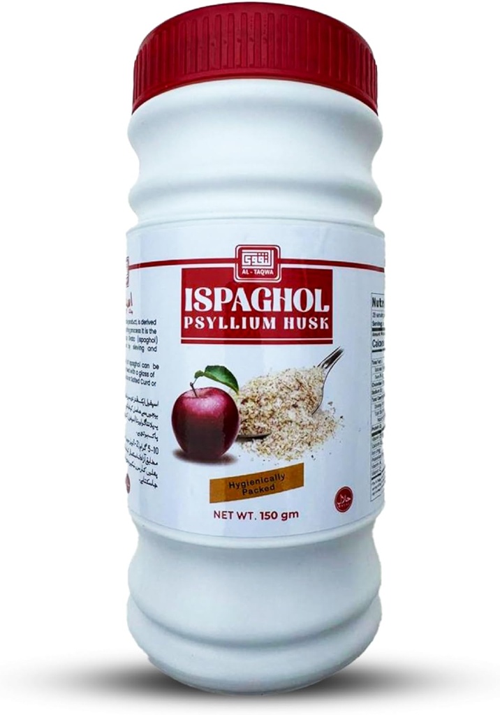 AL- TAQWA Pzyllium Husk Powder, Psylium Husk, Non-Flavored, Psyllium Husk Whole, Psylium Fiber, Isagol Psylium Husk, Ispagol