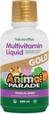 NaturesPlus Animal Parade Gold Liquid Multivitamin dla dzieci, 16 fl oz - Natural Tropical Berry Flavor - Suplement wsparcia immunologicznego - Gluten Free, Wegan - 32 Służenie
