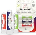 Zestaw do inhalacji iBreathEZ Nasal Sinus Inhaler, przygotowany przez chirurgów ENT z olejkami zasadniczymi dla energii, Stres, Decongesting & Cold lub Allergy Relief (3 opakowania)